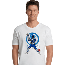Load image into Gallery viewer, Shirts Premium Shirts, Unisex / Small / White Blue Ranger Sumi-e