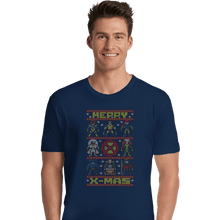 Load image into Gallery viewer, Daily_Deal_Shirts Premium Shirts, Unisex / Small / Navy Merry X-Mas