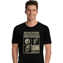 Load image into Gallery viewer, Shirts Premium Shirts, Unisex / Small / Black Three Halloween Masks