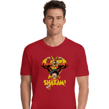 Load image into Gallery viewer, Shirts Premium Shirts, Unisex / Small / Red SHAZAM
