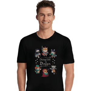 Shirts Premium Shirts, Unisex / Small / Black Dungeons & Doggos