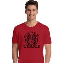 Load image into Gallery viewer, Secret_Shirts Premium Shirts, Unisex / Small / Red Hidden Temple Body