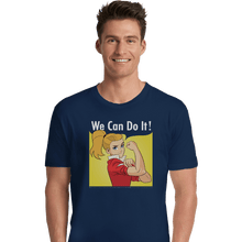 Load image into Gallery viewer, Shirts Premium Shirts, Unisex / Small / Navy Adora Says We Can Do It!
