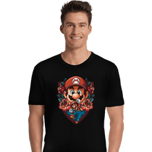 Load image into Gallery viewer, Secret_Shirts Premium Shirts, Unisex / Small / Black Mario Crest