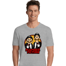Load image into Gallery viewer, Secret_Shirts Premium Shirts, Unisex / Small / Sports Grey Plumber Fiction