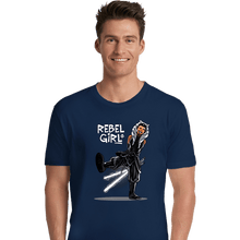 Load image into Gallery viewer, Secret_Shirts Premium Shirts, Unisex / Small / Navy Rebel Girl