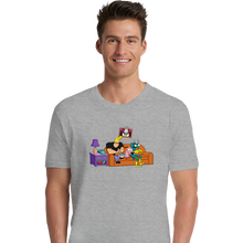 Load image into Gallery viewer, Secret_Shirts Premium Shirts, Unisex / Small / Sports Grey 90's Network