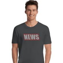 Load image into Gallery viewer, Shirts Premium Shirts, Unisex / Small / Charcoal NEWS