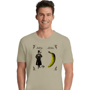 Shirts Premium Shirts, Unisex / Small / Natural The Olde Joke Of A Big Spoon And A Banana