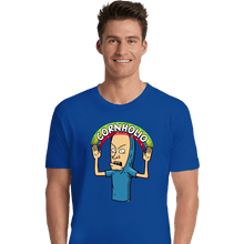 Load image into Gallery viewer, Secret_Shirts Premium Shirts, Unisex / Small / Royal Blue Cornholio Rainbow