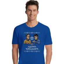 Load image into Gallery viewer, Daily_Deal_Shirts Premium Shirts, Unisex / Small / Royal Blue Celebrate Hanukkah