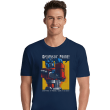 Load image into Gallery viewer, Shirts Premium Shirts, Unisex / Small / Navy Optimistic Prime