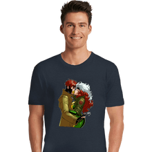 Load image into Gallery viewer, Daily_Deal_Shirts Premium Shirts, Unisex / Small / Dark Heather Rogue And Gambit Kiss