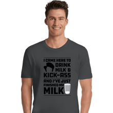 Load image into Gallery viewer, Daily_Deal_Shirts Premium Shirts, Unisex / Small / Charcoal Drink Milk