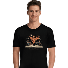 Load image into Gallery viewer, Daily_Deal_Shirts Premium Shirts, Unisex / Small / Black Here Be Dragons