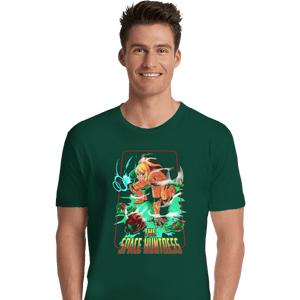 Shirts Premium Shirts, Unisex / Small / Forest The Space Huntress
