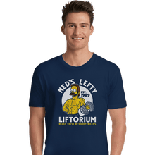 Load image into Gallery viewer, Shirts Premium Shirts, Unisex / Small / Navy Ned's Lefty Liftorium