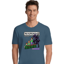 Load image into Gallery viewer, Shirts Premium Shirts, Unisex / Small / Indigo Blue Xenomorphs Book