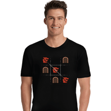 Load image into Gallery viewer, Secret_Shirts Premium Shirts, Unisex / Small / Black Three In A Row