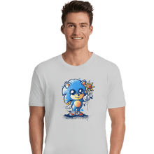 Load image into Gallery viewer, Shirts Premium Shirts, Unisex / Small / White Little Baby Hedgehog