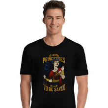 Load image into Gallery viewer, Shirts Premium Shirts, Unisex / Small / Black Not All Princesses Need to Be Saved