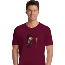 Load image into Gallery viewer, Shirts Premium Shirts, Unisex / Small / Maroon Snitch Wings