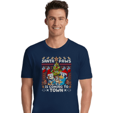 Load image into Gallery viewer, Daily_Deal_Shirts Premium Shirts, Unisex / Small / Navy Santa Paws Bluey Sweater