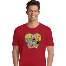 Load image into Gallery viewer, Daily_Deal_Shirts Premium Shirts, Unisex / Small / Red Kaiju Love
