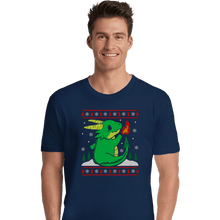 Load image into Gallery viewer, Shirts Premium Shirts, Unisex / Small / Navy Ugly Dragon Christmas