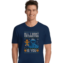 Load image into Gallery viewer, Secret_Shirts Premium Shirts, Unisex / Small / Navy Cookie Christmas