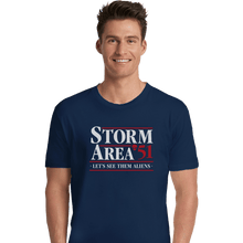 Load image into Gallery viewer, Shirts Premium Shirts, Unisex / Small / Navy Storm Area 51