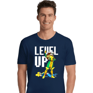 Daily_Deal_Shirts Premium Shirts, Unisex / Small / Navy Rogue Level Up