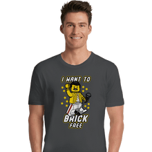 Load image into Gallery viewer, Shirts Premium Shirts, Unisex / Small / Charcoal I Want To Brick Free