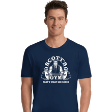 Load image into Gallery viewer, Shirts Premium Shirts, Unisex / Small / Navy Scott's Gym