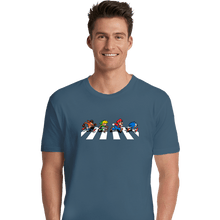 Load image into Gallery viewer, Secret_Shirts Premium Shirts, Unisex / Small / Indigo Blue The Pixels