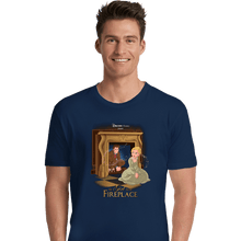 Load image into Gallery viewer, Secret_Shirts Premium Shirts, Unisex / Small / Navy Girl In The Fireplace