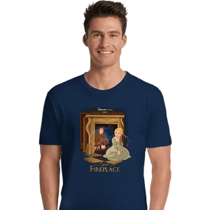 Secret_Shirts Premium Shirts, Unisex / Small / Navy Girl In The Fireplace
