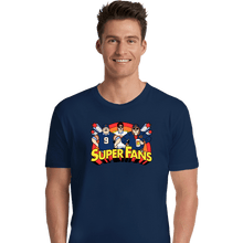 Load image into Gallery viewer, Daily_Deal_Shirts Premium Shirts, Unisex / Small / Navy Da Super Fans
