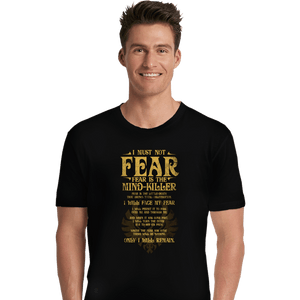 Daily_Deal_Shirts Premium Shirts, Unisex / Small / Black Fear Is The Mind-Killer