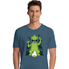 Load image into Gallery viewer, Shirts Premium Shirts, Unisex / Small / Indigo Blue Dinosaur Island