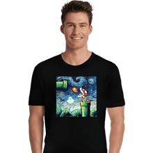 Load image into Gallery viewer, Shirts Premium Shirts, Unisex / Small / Black Van Gogh Never Leveled Up