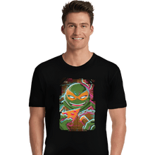 Load image into Gallery viewer, Daily_Deal_Shirts Premium Shirts, Unisex / Small / Black Glitch Michelangelo