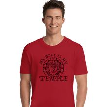 Load image into Gallery viewer, Shirts Premium Shirts, Unisex / Small / Red My Body Is A Hidden Temple