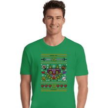 Load image into Gallery viewer, Shirts Premium Shirts, Unisex / Small / Irish Green Happy Mask Xmas