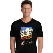 Load image into Gallery viewer, Daily_Deal_Shirts Premium Shirts, Unisex / Small / Black 8 Bit Farm Boy