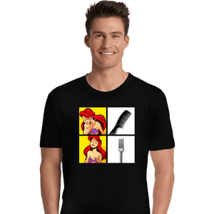 Shirts Premium Shirts, Unisex / Small / Black Mermaid Approves The Dinglehopper