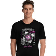 Load image into Gallery viewer, Secret_Shirts Premium Shirts, Unisex / Small / Black Companion Cube