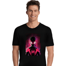 Load image into Gallery viewer, Daily_Deal_Shirts Premium Shirts, Unisex / Small / Black Glitch Miles Spider