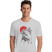 Load image into Gallery viewer, Shirts Premium Shirts, Unisex / Small / White Battle In Death Mountain Sumi-e