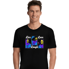 Load image into Gallery viewer, Secret_Shirts Premium Shirts, Unisex / Small / Black Live Laugh Myaah